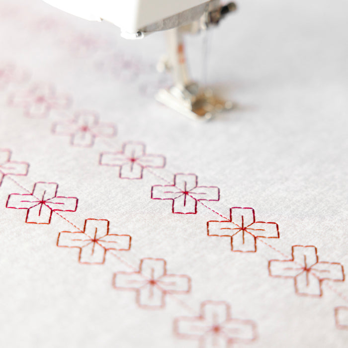 Stitch Designer and Sideways Motion decorative stitching on the BERNINA 790 ULTRA