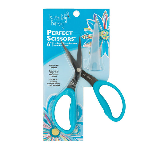 Perfect Scissors Blue 6in Medium Micro-Serrated Non-slip Blade