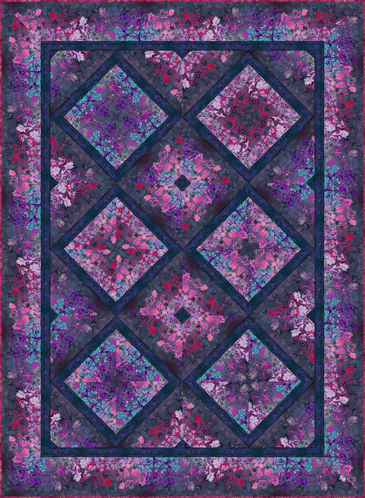 Evanescence Kaleidoscope Quilt Kit-Jewel
