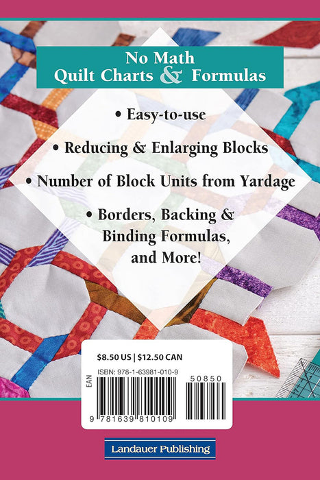Updated No Math Quilt Charts & Formulas