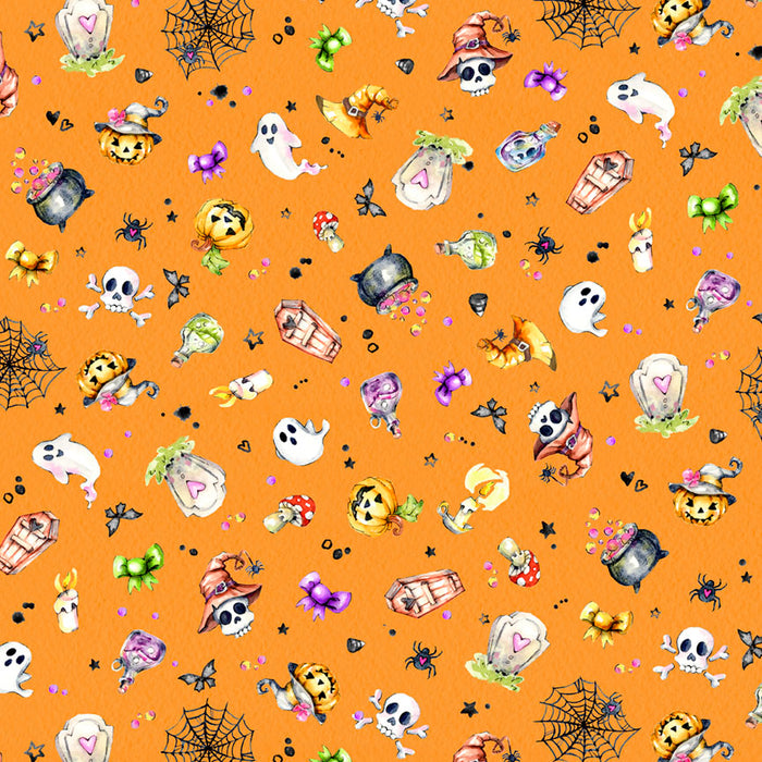 P&B Little Darlings Halloween Spooky Halloween Toss Orange