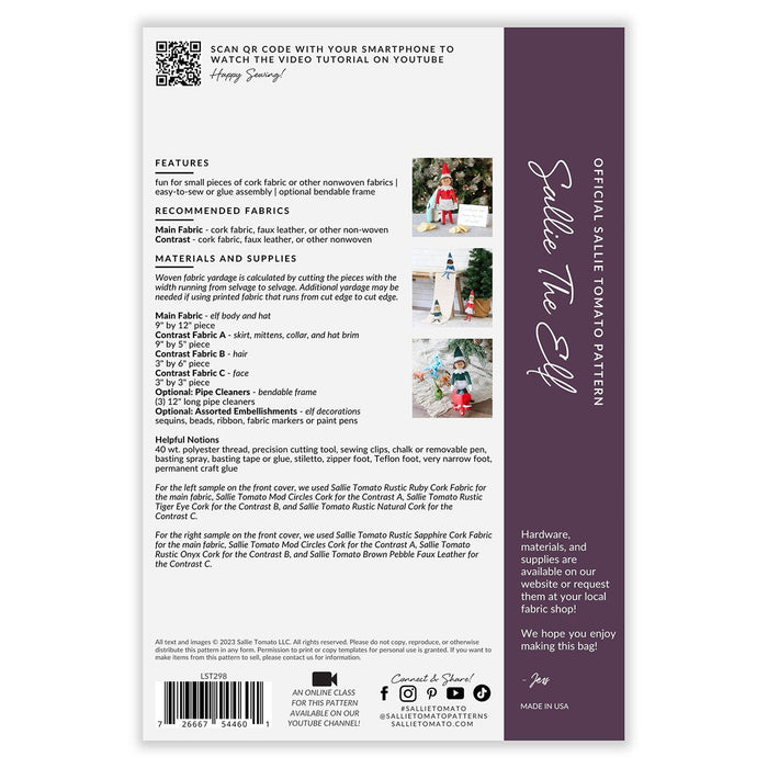 Sallie The Elf Pattern