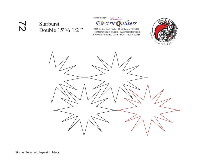 072 Starburst Pantograph by Linda V. Taylor