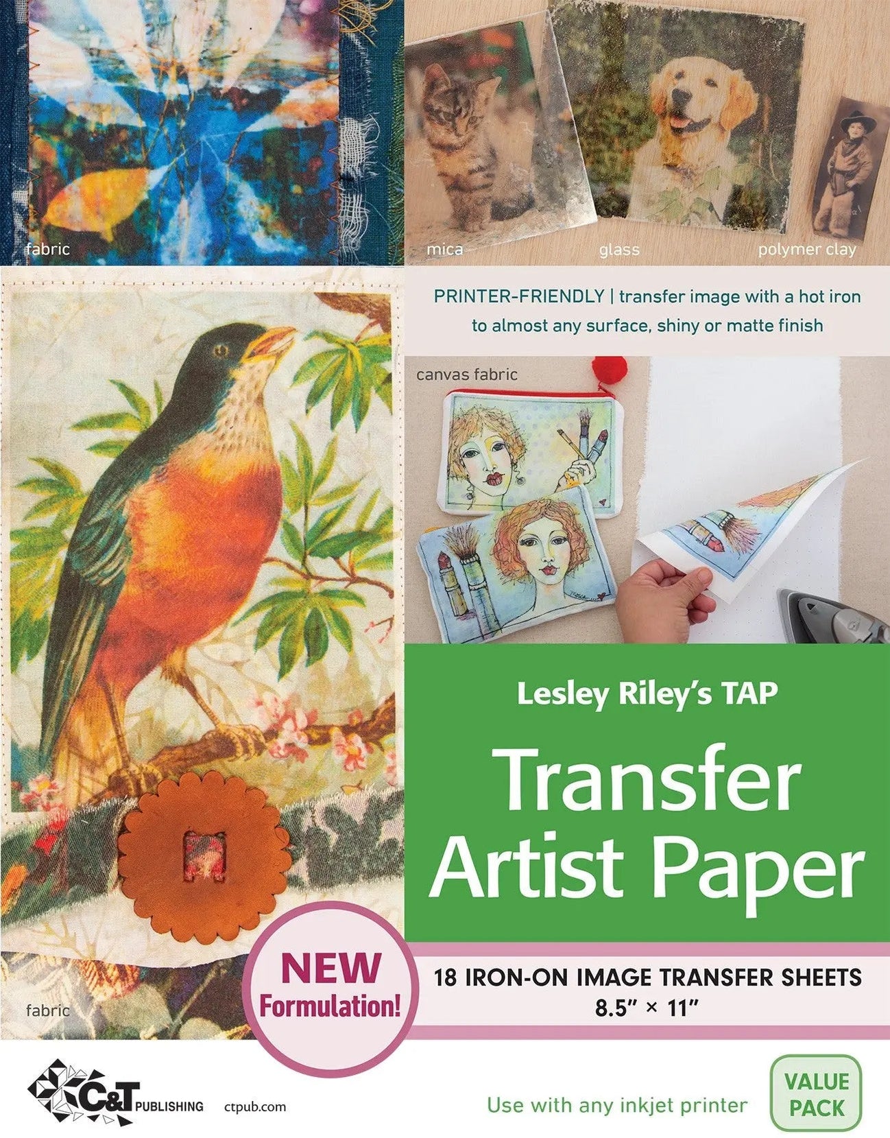 Lesley Rileys TAP Transfer Artist Paper 18pk — High Country Quilts