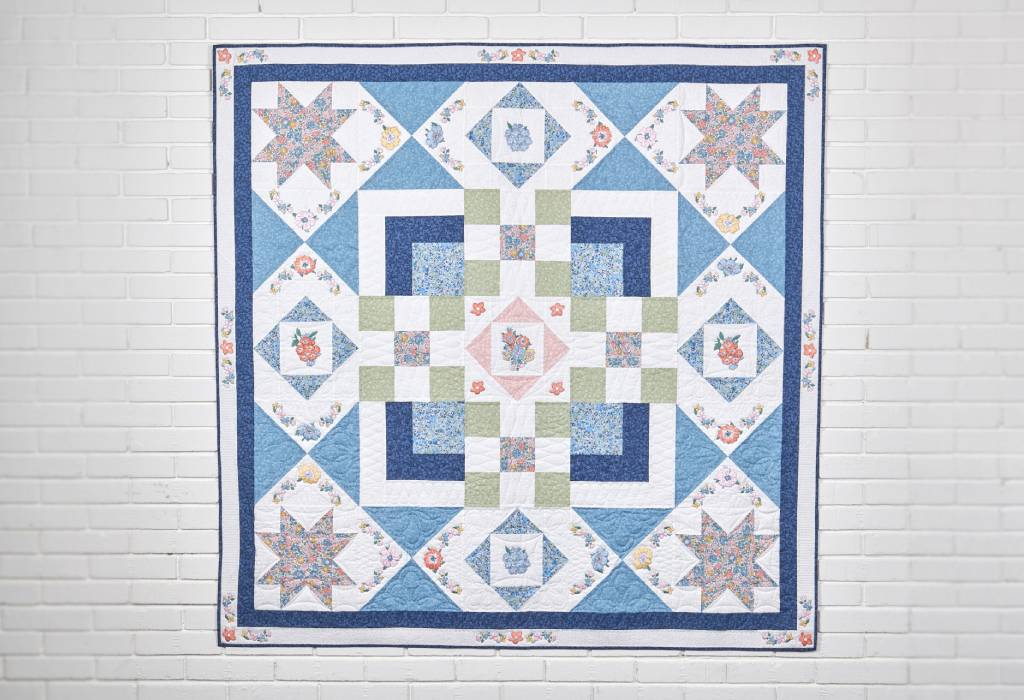 Liberty print quilt project made with the BERNINA 580 Liberty Edition