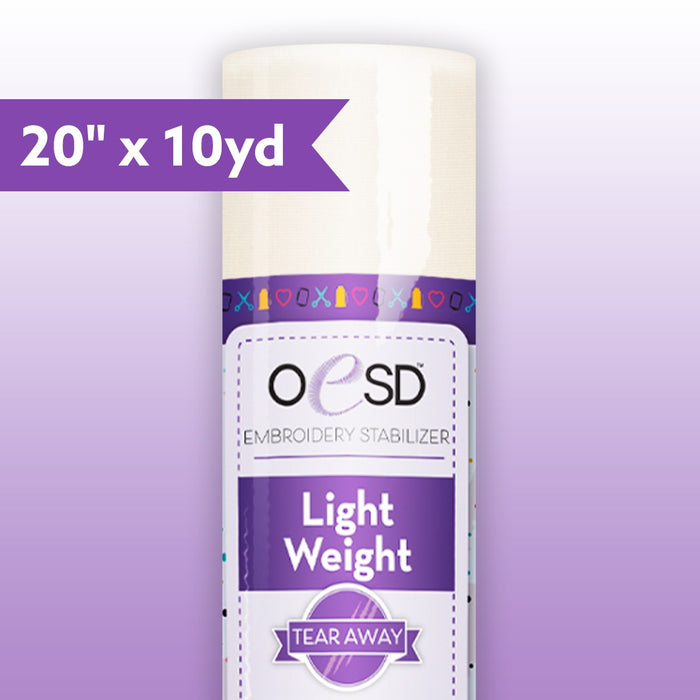 OESD Light Weight TearAway 20in x 10yd