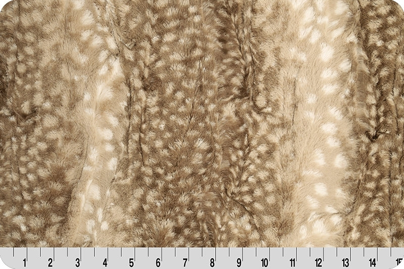 Luxe Cuddle® Fawn Cappuccino 58/60" Fabric Per Yard