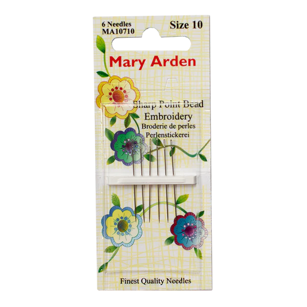 Mary Arden Bead Embroidery Sharp Point Needles