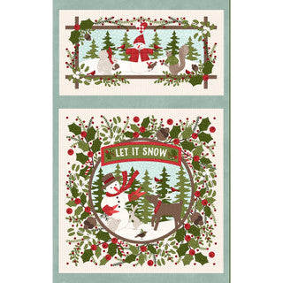 MY Panel Cream - Snowtop Mountain Flannel