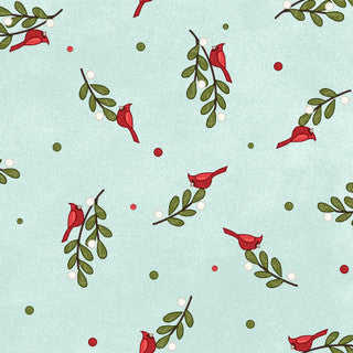 MY Bunches Aqua - Snowtop Mountain Flannel