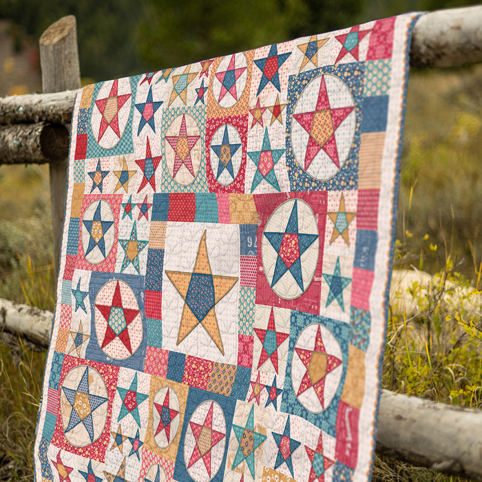 RB Americana Farmhouse Star Quilt Machine Embroidery USB
