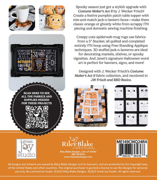 RB Costume Makers Act 2 Machine Embroidery USB