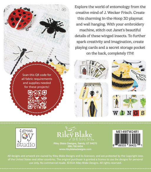 RB In The Wings Quilt Projects - Machine Embroidery USB