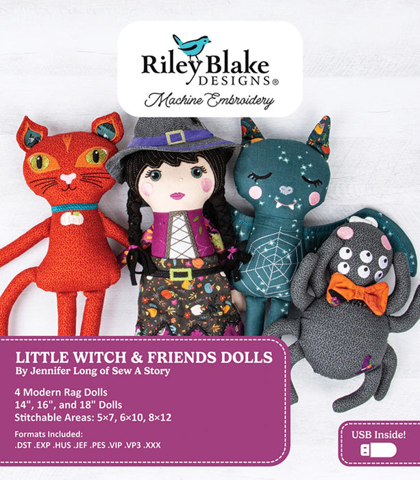 RB Little Witch & Friends Dolls-Embroidery USB