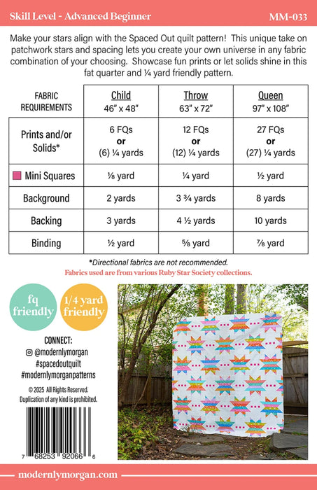 Spaced Out Quilt Pattern