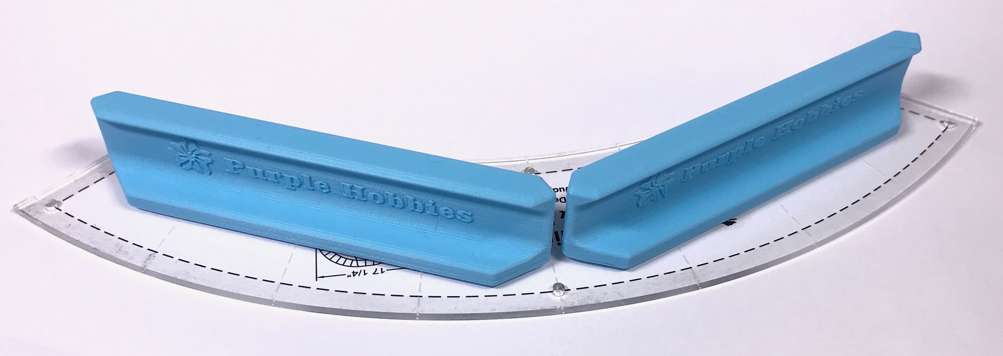 Magnetic Ruler Handle 5in Blue
