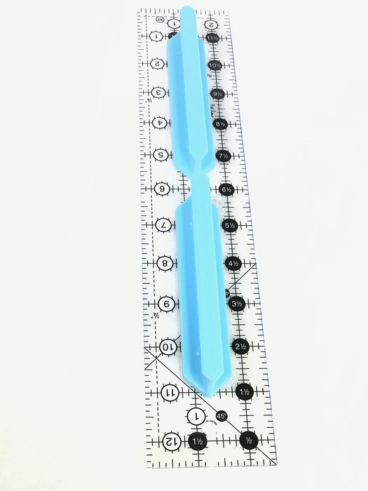 Magnetic Ruler Handle 5in Blue
