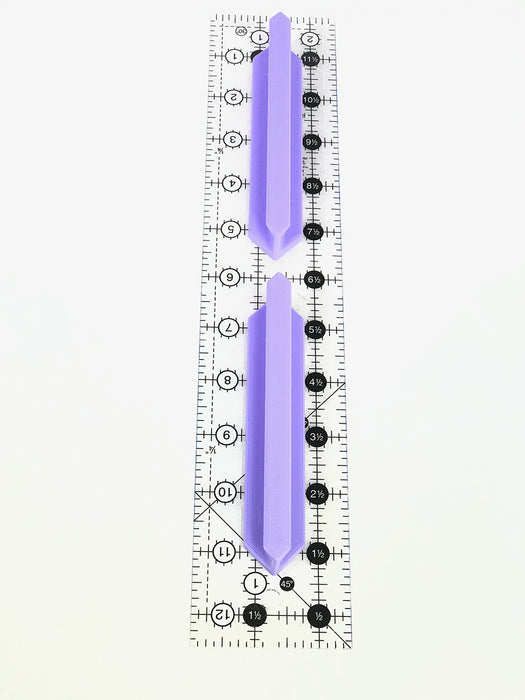 Magnetic Ruler Handle 5in Lilac