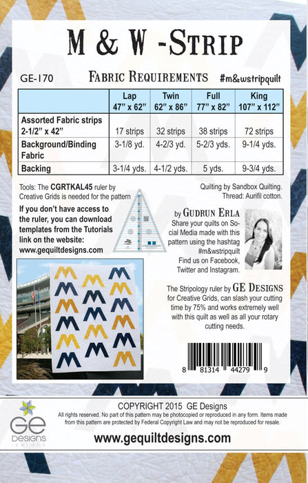 M & W Strip Pattern