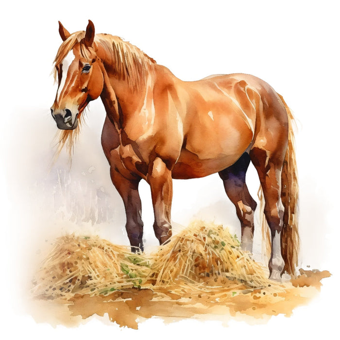 Majestic Horse Fabric Panel 6