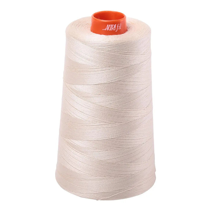 Mako Cotton Embroidery Thread 50wt 6452yds Light Beige