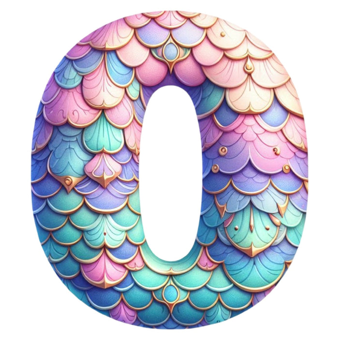 Mermaid Number 0 Fabric Panel