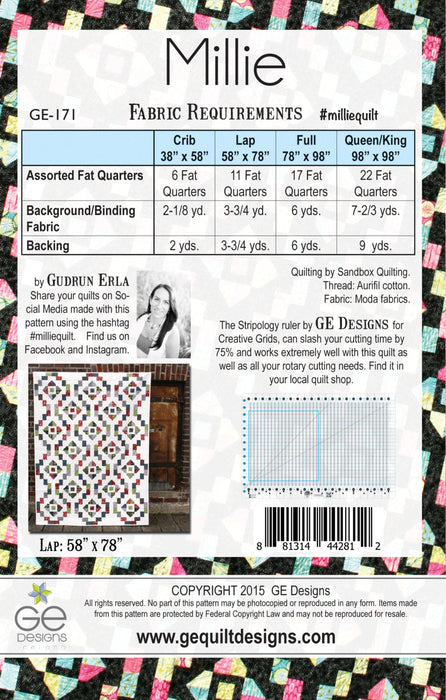 Millie Fat Quarter Pattern 171