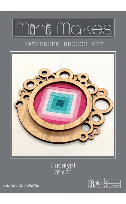 Mini Makes Brooch Circle Eucalypt