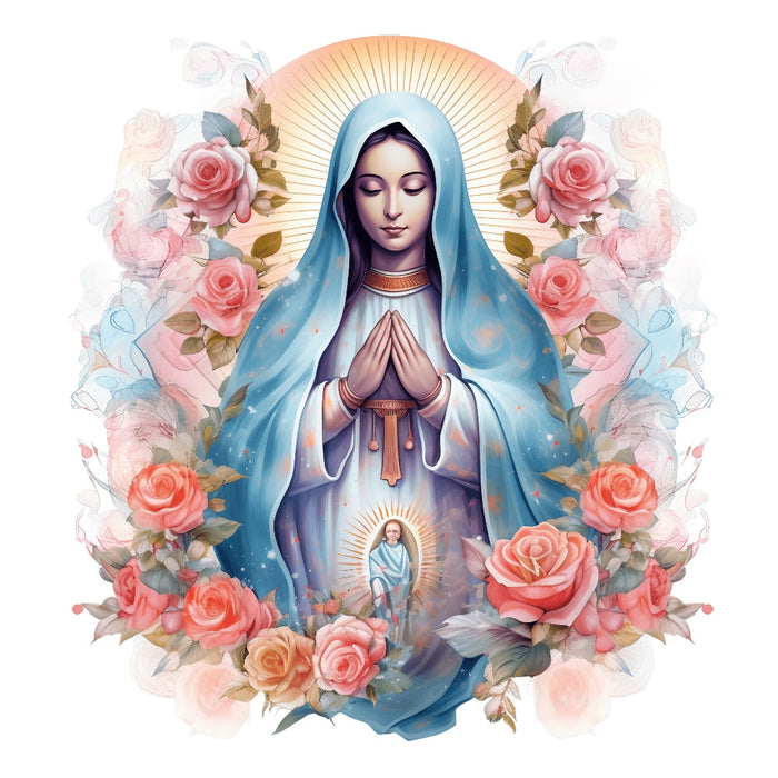 Mother Mary Catholic Fabric Panel 10