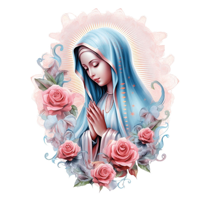 Mother Mary Catholic Fabric Panel 17
