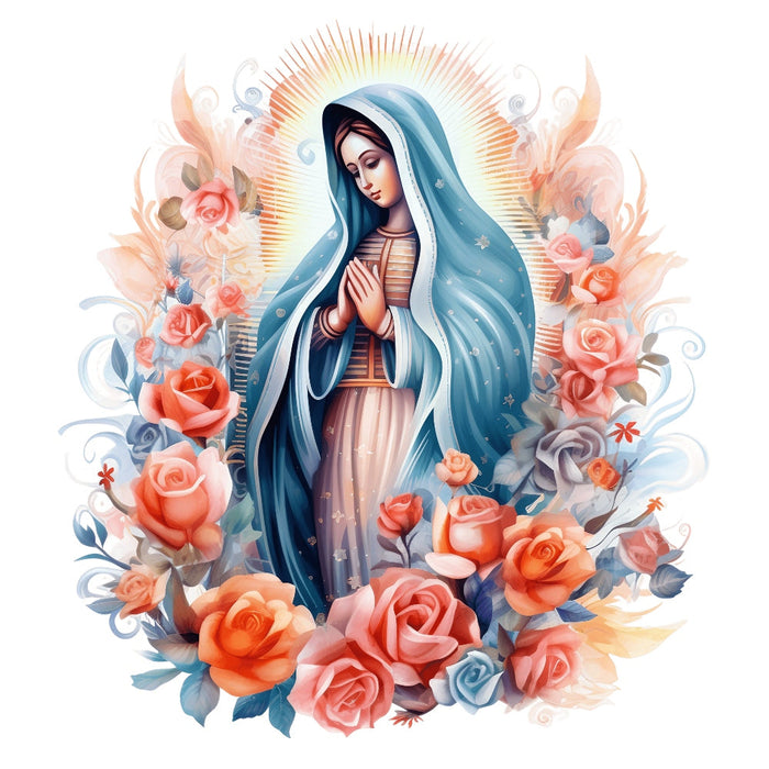 Mother Mary Catholic Fabric Panel 19