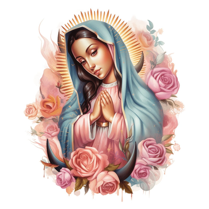 Mother Mary Catholic Fabric Panel 6