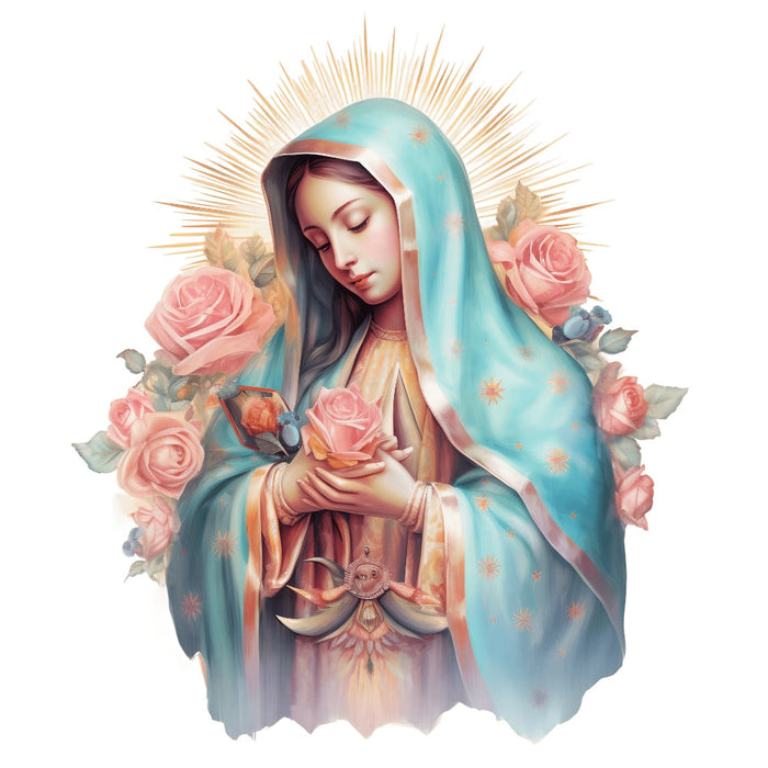 Mother Mary Catholic Fabric Panel 8