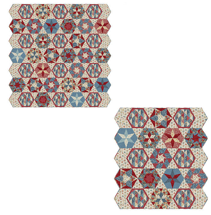 Multi Colour Pentagon  PTN3553 Wideback Fabric per Yard