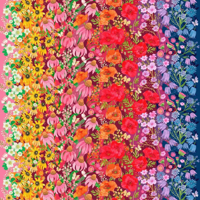 Multi Superbloom Jewel 44"/45" Fabric Per Yard