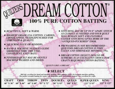 QD Cotton Select Crib Natural