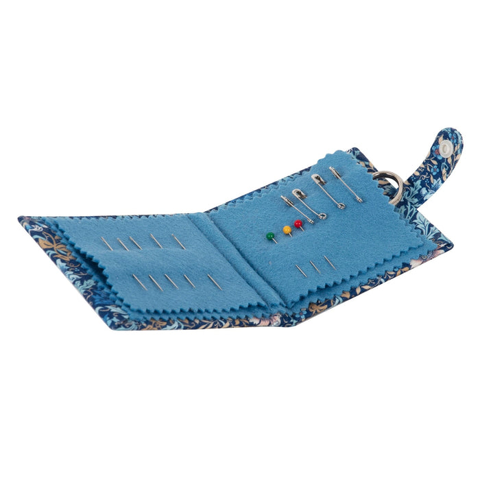 Needle Case & Scissors Blue Floral