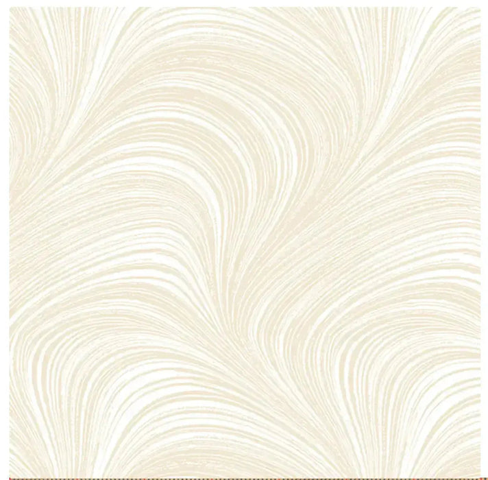 Natural Cream Color Wave Texture Flannel Wideback Fabric Per Yard