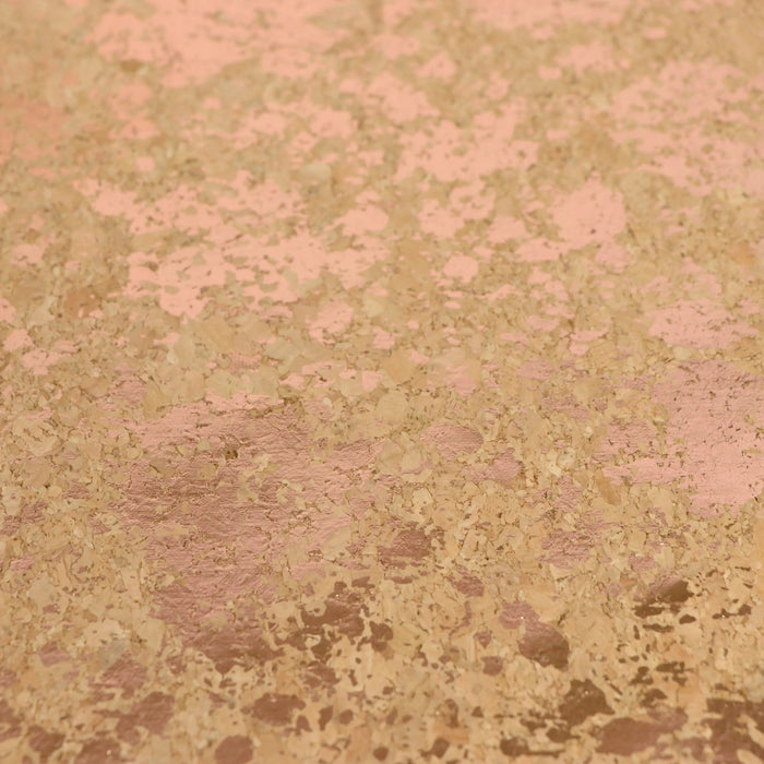 Natural Rose Gold Splatter Pro Lite Cork 1/2 yard