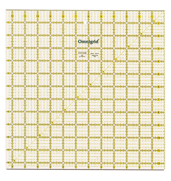 Omnigrid Ruler 12 1/2in x 12 1/2in