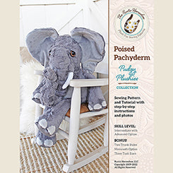 QT Rustic Stuffables Poised Pachyderm