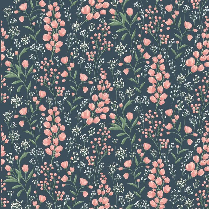 Painted Blossoms - Field of Dreams - Navy