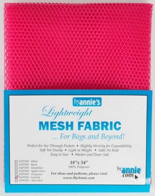 ByAnnie Lightweight Mesh Fabric 18in x 54in Lipstick