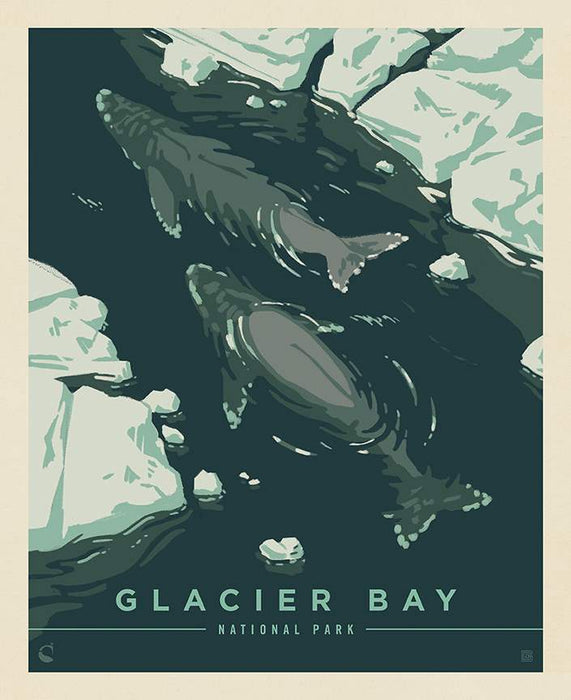 National Parks Glacier Bay Poster Panel