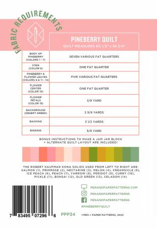 Pineberry Quilt Pattern