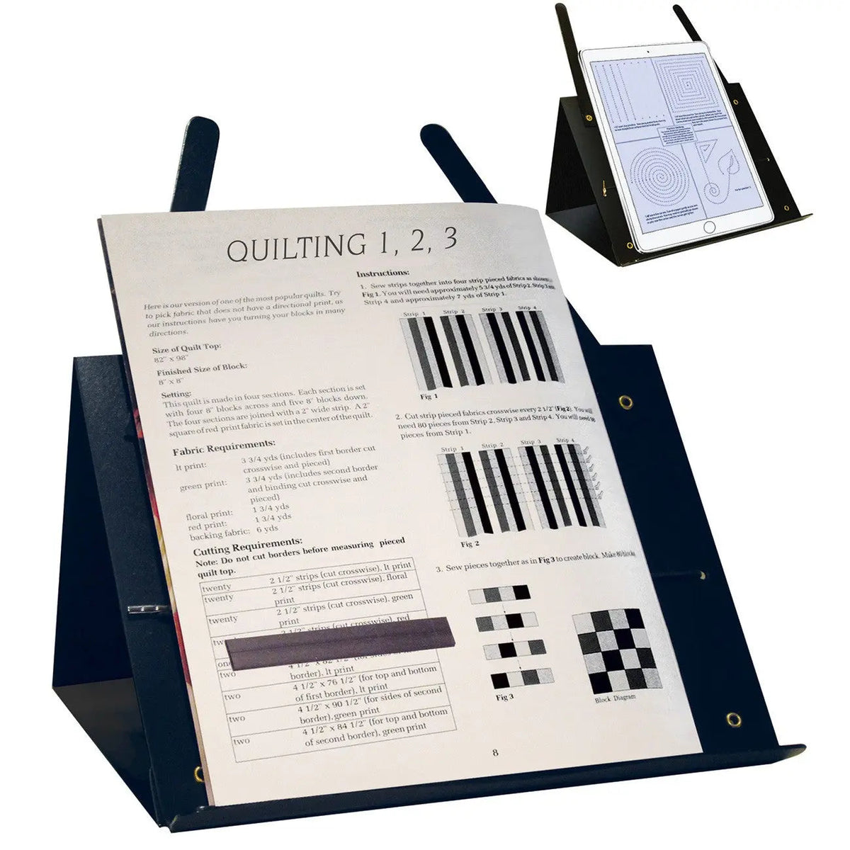 PROP-IT Portable Quilters Pattern Holder — High Country Quilts
