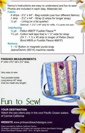 Carmel Swing Bag Pattern