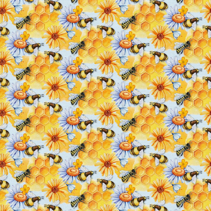 Sweet As Can Bee Cotton 118" Wideback Fabric Per Yard