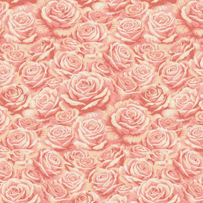 Pink Roses Are Red Rose Bouquets Cotton Wideback 118"  Fabric Per Yard