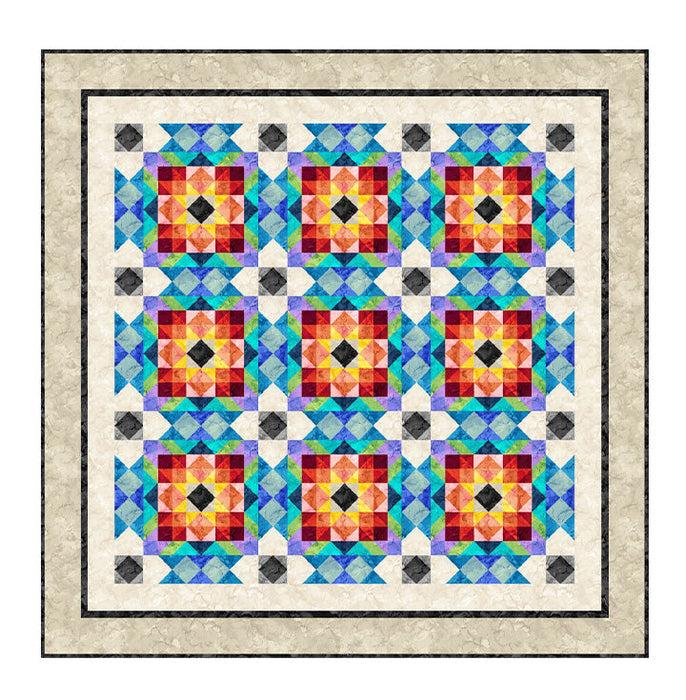 Mirage Chromatic Carp Quilt Pattern